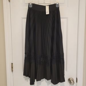 Black Lace Midi Skirt